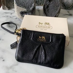 Coach soft calf leather Madison wristlet